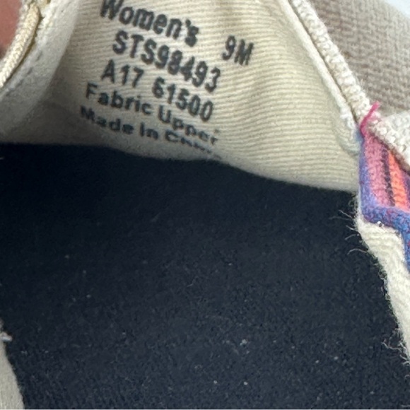 Sperry Top Sider Laurel Reef Espadrille 9 Oatmeal Caribbean Stripe Shoes NEW - Picture 4 of 6